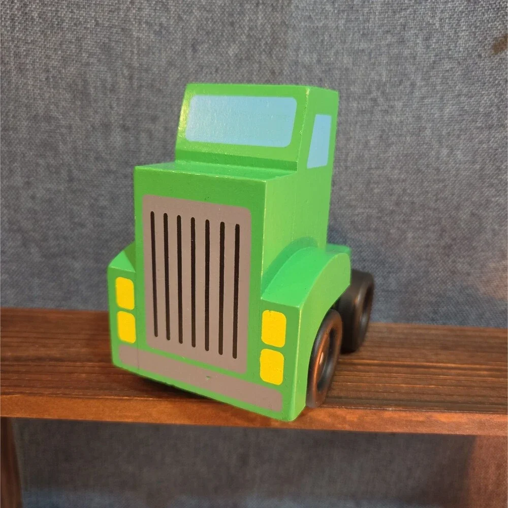 Melissa & Doug Wooden Car Carrier Truck Cab Green Replacement